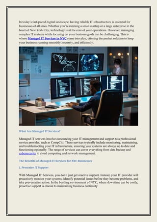 Maximizing Efficiency with Managed IT Services in NYC: Why It’s Crucial ...