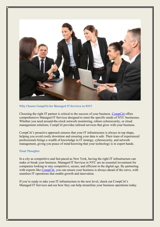 Maximizing Efficiency with Managed IT Services in NYC: Why It’s Crucial ...