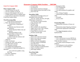 Comp elem skills | PPT