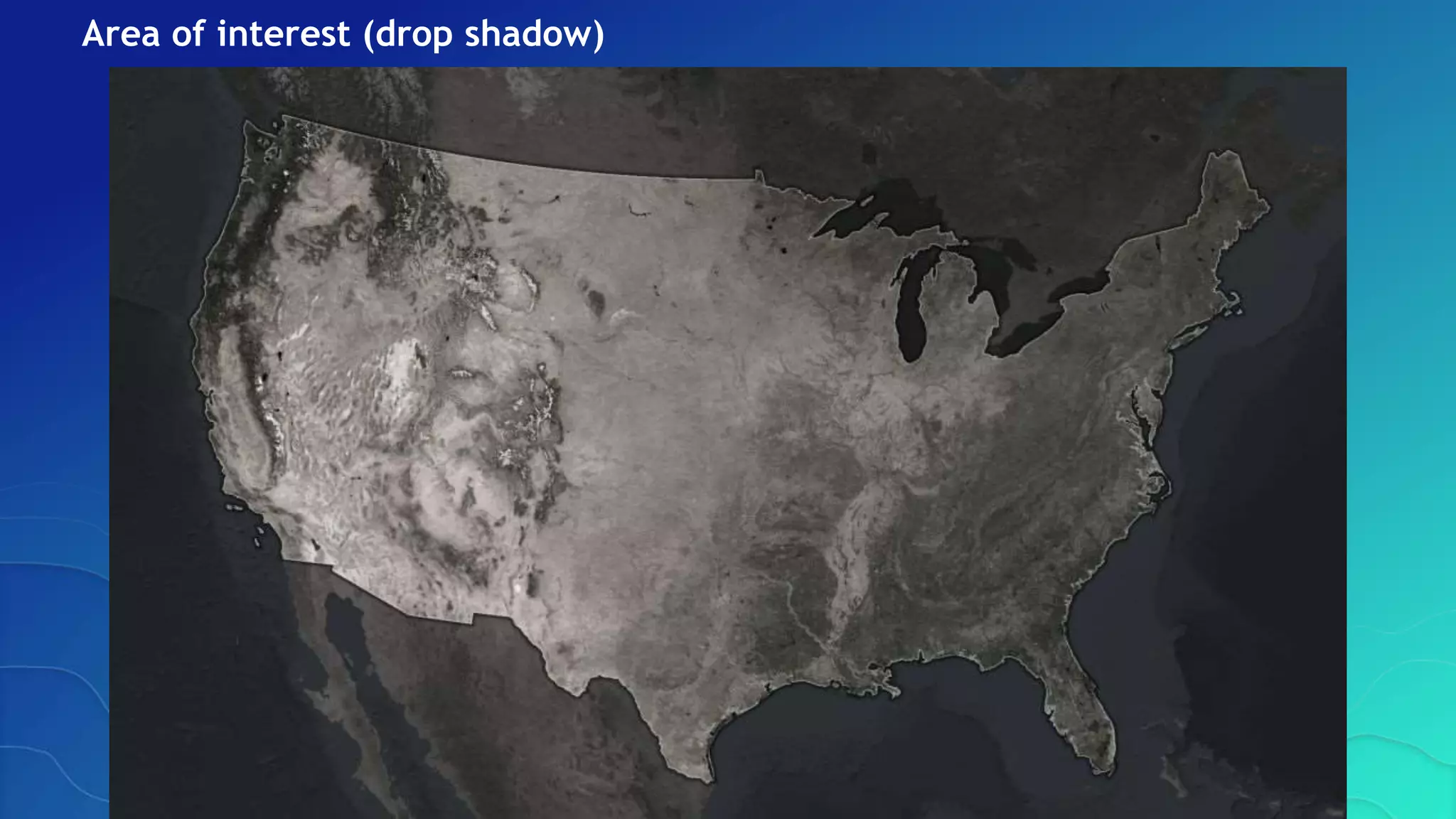 Area of interest (drop shadow)
 