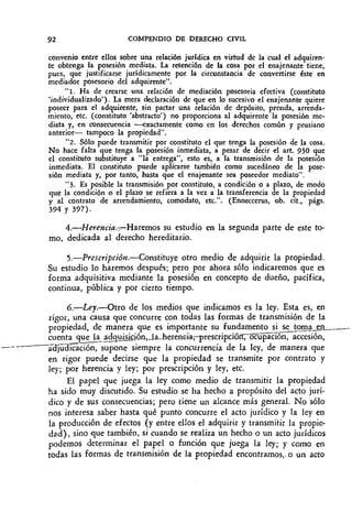 Compendio de Derecho Civil - Tomo II - Bienes Derechos Reales y ...