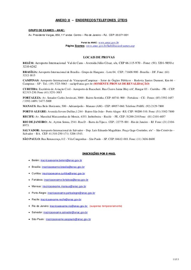 Anac exames