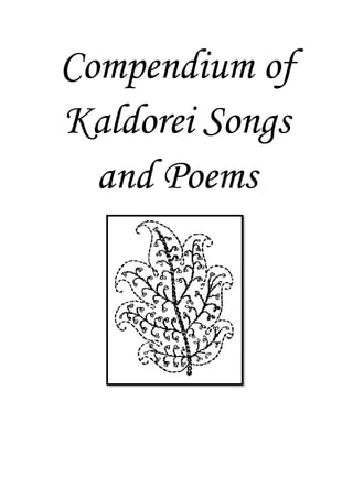 Compendium of
Kaldorei Songs
  and Poems
 