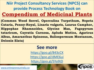 Compendium of Medicinal Plants | PPTX