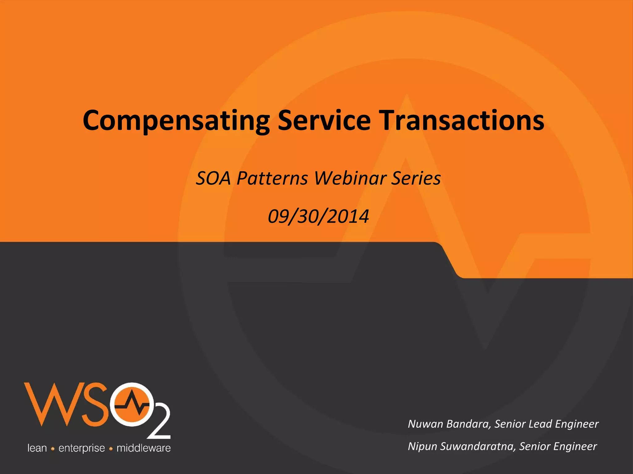 Compensating Service Transactions PPT