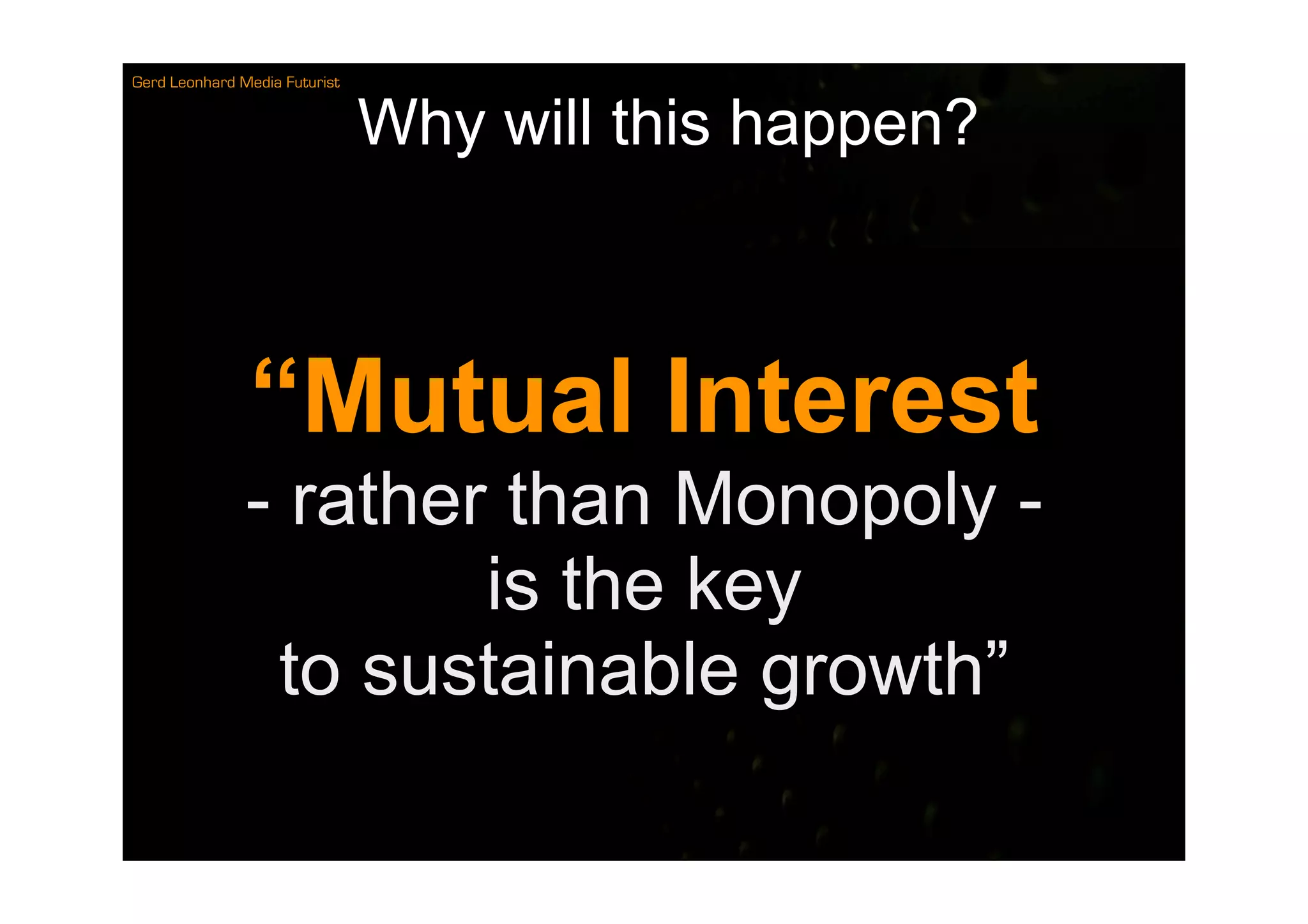 Compensation Not Control Music 2.0 Gerd Leonhard Midem Net 2009