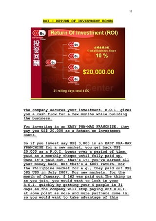 Easy Pha-max Compensation Plan