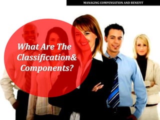 MANAGING COMPENSATION AND BENEFIT




What Are The
Classification&
 Components?
 