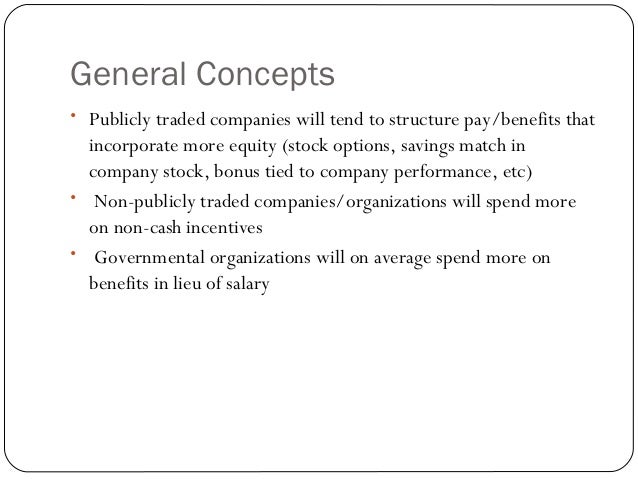 Stock options in lieu of salary