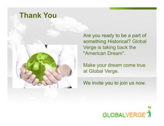 Global Verge Compensation Plan