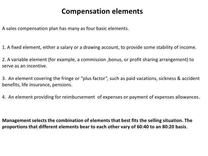 compensation plan ppt sales commissions plan