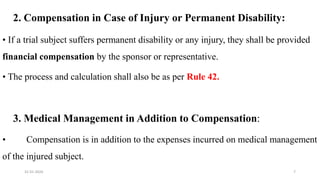 compensation rules for clinical trial-related injury and death - Dr ...