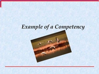 Example of a Competency 
