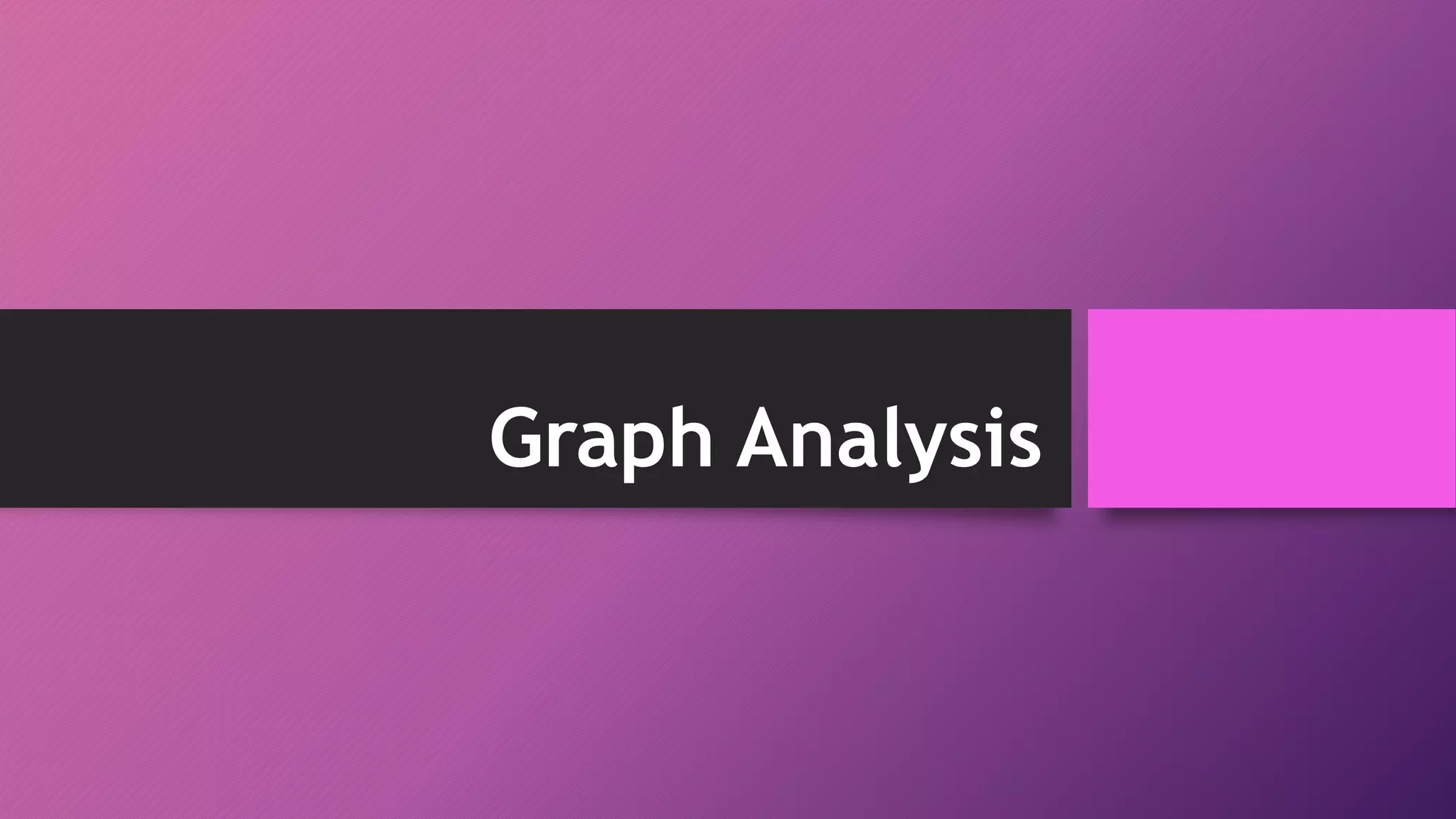 Graph Analysis
 