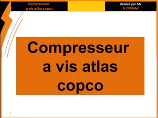 Réalisé par Mr
N CHIBANE
Compresseur
a vis atlas
copco
1
Compresseur
a vis atlas copco
 