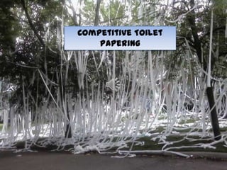 Competitive Toilet
    Papering
 