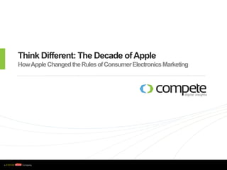 Think Different: The Decade of AppleHow Apple Changed the Rules of Consumer Electronics Marketing 