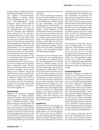 CASE STUDY - MACHINENBAU (AMS.SOLUTION)
61Competence Book - ERP
lösungen integriert. Der Materialanteil am
Gesamtumsatz liegt daher bei rund 50%.
„Um komplexe Automatisierungsauf-
träge erfolgreich zu steuern, müssen
wir den Projektfortschritt über die ge-
samte Wert-schöpfungskette hinweg
transparent machen. Hierzu brauchen
wir präzise Online-Informationen“, be-
tont Guido Reckmann: „Nur wenn wir
den Arbeitsfortschritt, die Budgettreue
und den Lieferstatus aller Teilprojekte
kennen, gewinnen wir eine ausreichen-
de Planungs-sicherheit. In unserer alten
EDV-Welt war eine solche Sicht jedoch
nur ansatzweise zu haben.“ Bis Ende 2009
stützte sich die Informationstechnologie
des mittelständischen Unternehmens auf
mehrere Einzellösungen, die sich um eine
Standardsoftware für die Materialwirt-
schaft und eine davon losgelöste Finanz-
buchhaltung rankten. Die unterschiedli-
chen Systeme waren über einen Zeitraum
von drei Jahrzehnten gewachsen, so dass
ein unternehmensweiter Datenaustausch
nur eingeschränkt möglich war.
Erschwerend kam hinzu, dass die Lösun-
gen auf einer veralteten AS/400-Plattform
liefen. „Insbesondere neuen Mitarbei-
tern fiel es zunehmend schwerer, sich das
Fachwissen anzueignen, um die Anwen-
dungen nutzen zu können“, erinnert sich
Guido Reckmann, der seit 2009 den IT-Be-
reich verantwortet. Doch auch alt gedien-
te Mitarbeiter stießen recht schnell an
ihre Grenzen. Abfragen aus dem System
und geänderte oder neue Berichtsforma-
te konnte nur ein einziger zentraler EDV
Mitarbeiter erstellen, der dementspre-
chend stark ausgelastet war.
Systemwechsel
Angesichts der permanent steigenden
Anforderungen im Projekt-controlling
machte sich Aumann 2009 auf die Suche
nach einer geeigneten betriebswirtschaft-
lichen Unternehmenssoftware (engl.
Enterprise Resource Planning, ERP). Ziel
war es, sämtliche Wert-schöpfungspro-
zesse in einer einzigen IT-Lösung abzubil-
den. Nach einem viermonatigen Auswahl-
verfahren entschied sich Aumann für das
Auftragsmanagementsystem ams.erp, das
die ams.Solution AG speziell für die Ein-
zelfertigung ausgelegt hat. Den Ausschlag
gaben die Spezialisierung der Unterneh-
menssoftware und das Prozess-wissen der
ams-Berater.
„Um unsere Entscheidung abzusichern,
haben wir eine Art Probefahrt in der neu-
en Software gemacht. Mitarbeiter aus al-
len Geschäftsbereichen erhielten Zugriff
auf eine Testumgebung, um typische
Geschäftsprozesse durchzuspielen“, be-
schreibt Guido Reckmann das damalige
Vorgehen. „Diese Probefahrt war sehr
aufschlussreich. Wenn man selbst buchen
muss, lernt man die Qualität einer Soft-
ware deutlich schneller kennen, als wenn
man nur dem Anbieter über die Schulter
schaut.“ Ihr Hauptaugenmerk legten die
Testfahrer auf die Frage, ob sie ihr Pro-
jektmanagement inklusive der Terminver-
folgung ausreichend abbilden konnten.
Hierzu wurde eine Reihe prototypischer
Aufträge in der Testumgebung angelegt
und vollständig durchgespielt.
	
Gemeinsam mit den ams-Beratern brach-
te Aumann die neue Geschäftssoftware
dann innerhalb von vier Monaten an den
Start. Das mittelständische Unternehmen
nutzte den modularen Aufbau von ams.
erp und führte zunächst die Zeitwirtschaft
und einen Monat später das Kundenda-
tenmanagement (CRM Modul) ein. Das
Vorziehen der Zeitwirtschaft bot sich an,
da sich die Lösung sinnvoll nutzen lässt,
ohne dass die übrigen ERP-Informationen
vorliegen müssen. „Auf diese Weise konn-
ten sich unsere Anwender schrittweise an
das neue System gewöhnen“, hebt Guido
Reckmann hervor und fügt hinzu: „Die-
ses Vorgehen kann ich jedem empfehlen,
dessen Ressourcen stark eingegrenzt sind.
Mit dem Vorziehen der Zeitwirtschaft
erledigt man ein ganz wesentliches Ar-
beitspaket vorab. Viele Anwender unter-
schätzen, welch hohen Beratungs- und
Einstellungsaufwand gerade die Zeitwirt-
schaft mit sich bringt.“
	
Losgröße eins
Aumann entschied sich bewusst gegen in-
dividuelle Anpassungen und bildete alle
Arbeitsabläufe im Standard der neuen Ge-
schäfts-software ab. Der Auftragsdurch-
lauf reicht von der Planung, Projek-tie-
rung und Kalkulation über Konstruktion,
Disposition, Einkauf, Montage, Inbetrieb-
nahme und Optimierung bis zu Versand
und Endmontage. Hierbei nutzte der Son-
dermaschinenbauer die Einführung, um
seine Produktdaten zu bereinigen. Ob-
wohl Aumann naturgemäß mit der Los-
größe eins fertigt, waren die Anwender im
alten System dazu gezwungen gewesen,
jedes verwendete Teil als einzelnen Artikel
anzulegen. Auf diese Weise war ein Arti-
kelstamm von einer Viertelmillion Teilen
herangewachsen. Nach eingehender Ana-
lyse blieben gerade einmal 8000 Artikel
übrig, bei denen das Einführungs-Team
davon ausging, dass diese Teile auch in
Folgeprojekten noch einmal zum Einsatz
kommen könnten.
	
Guido Reckmann ist sich sicher, dass Au-
manns Produktentwickler die zurück-
gewonnene Übersichtlichkeit bewahren
werden: „Seit dem Systemwechsel pro-
fitieren wir davon, dass wir in ams.erp
vorzugsweise auch mit sogenannten Auf-
tragsteilen arbeiten können. Da wir diese
O-Teile rein auftragsspezifisch anlegen,
brauchen wir sie nicht weiterzupflegen,
wenn der zugehörige Auftrag abgeschlos-
sen ist. Auf diese Weise halten wir den
Artikelstamm schlank und leicht adminis-
trierbar.“
	
Variantenkonfiguration
Zusätzliche Transparenz verschafft sich
Aumann bei der Konzeption der Ferti-
gungslinien. Hier nutzt das Unternehmen
den in ams.erp integrierten Variantenge-
nerator, um die große Auswahl geeigneter
und bereits eingesetzter Technologien
transparent zu machen. Geschäftsführer
Guido Reckmann erläutert das Vorgehen:
„Eine Produktionslinie besteht aus einer
Kette hintereinandergeschalteter Statio-
nen, welche die einzelnen Fertigungs- und
Montageschritte abbilden. Jede Station
setzt sich aus einer Reihe unterschiedli-
cher Komponenten zusammen. Was diese
Komponenten kosten und was sie können,
ist uns zumindest in Varianten bekannt.
Mit dem Variantengenerator strukturieren
wir dieses Marktwissen und standardisie-
ren unsere gesamten Geschäftsprozesse.“
In einer späteren Ausbaustufe will Au-
mann eine Zusatzfunktion des Genera-
tors nutzen, die darin besteht, Stücklis-
ten aus den Konfi-gurationen abzuleiten.
 