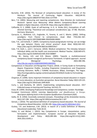 Competence and competency in higher education. competencey based ...