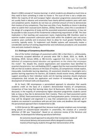Competence and competency in higher education. competencey based ...