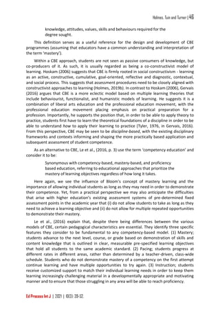 Competence and competency in higher education. competencey based ...