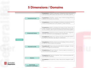 5 Dimensions / Domains
 
