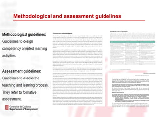Methodological and assessment guidelines
 