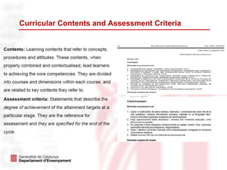 Curricular Contents and Assessment Criteria
 