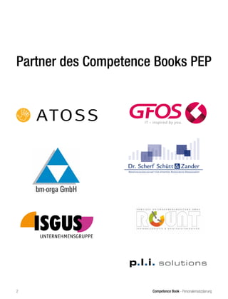Competence Book - Personaleinsatzplanung2
Partner des Competence Books PEP
 
