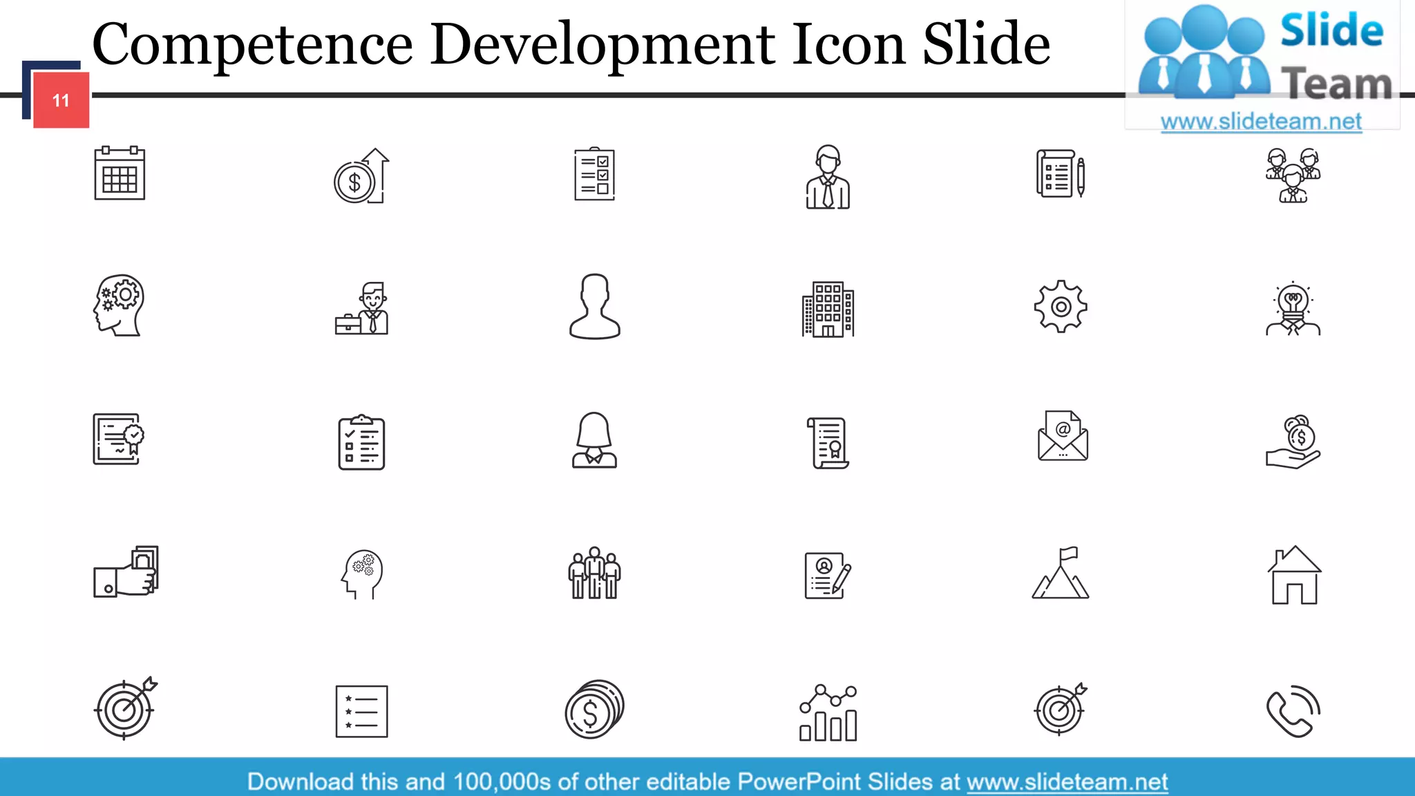 Competence Development Icon Slide
11
 