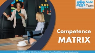 Competence
MATRIX
Your Company Name
 