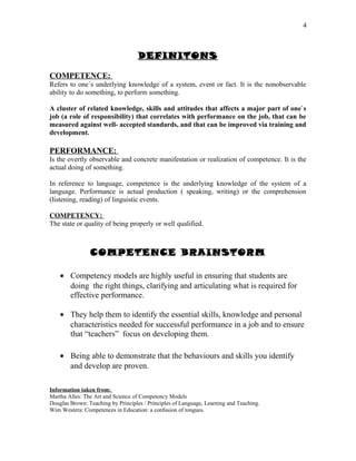 References Competency Competences | DOC