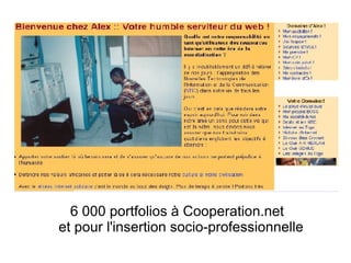 6 000 portfolios à Cooperation.net  et pour l'insertion socio-professionnelle 