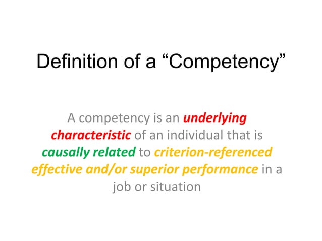Competence work chapter2 | PPTX