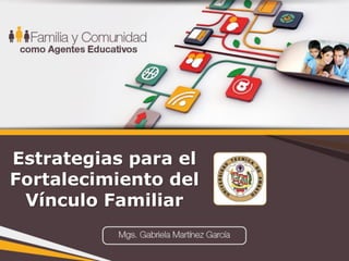 Estrategias para el
Fortalecimiento del
Vínculo Familiar
 