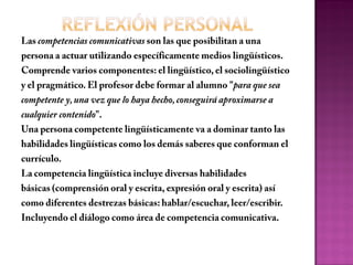 Competencia lingüística