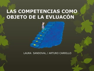 LAS COMPETENCIAS COMO
OBJETO DE LA EVLUACÓN

LAURA SANDOVAL / ARTURO CARRILLO

 