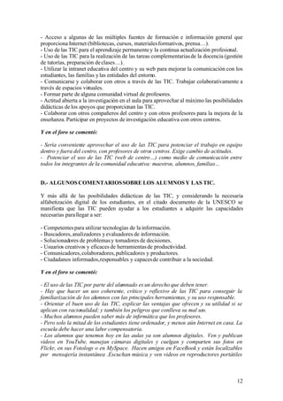 Competencias Digitales De Los Docentes