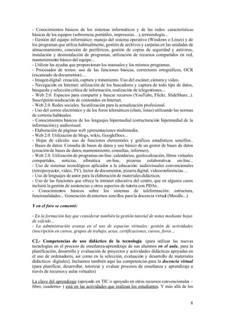 Competencias Digitales De Los Docentes