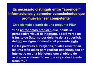 Cómo enseñar competencias