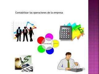 Contabilizar las operaciones de la empresa
 
