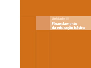 Unidade III
Financiamento
da educação básica
 