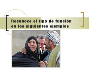 Reconoce el tipo de función en los siguientes ejemplos 