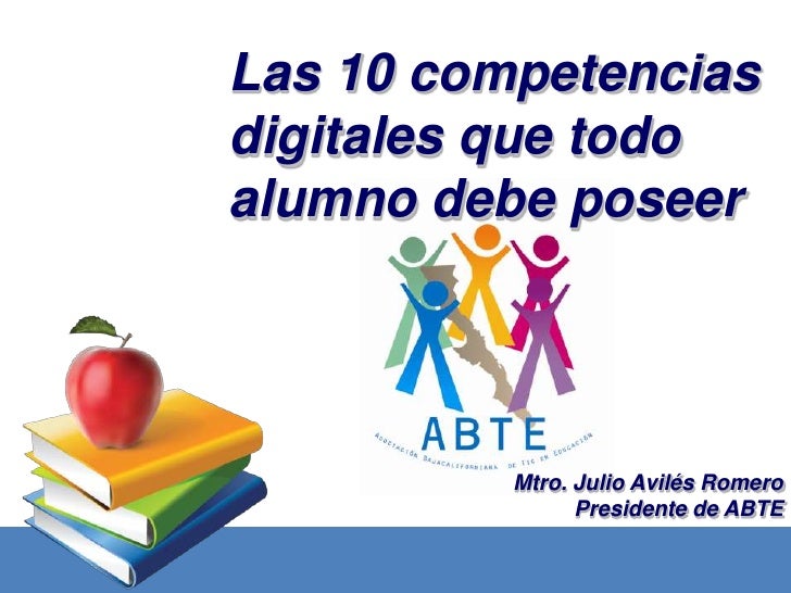 Competencias digitales del alumno Competencias digitales del alumno