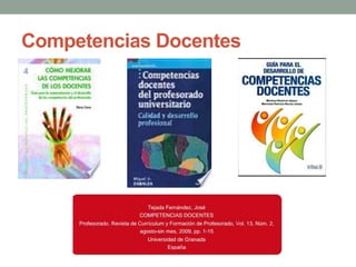 Competencias Docentes
 