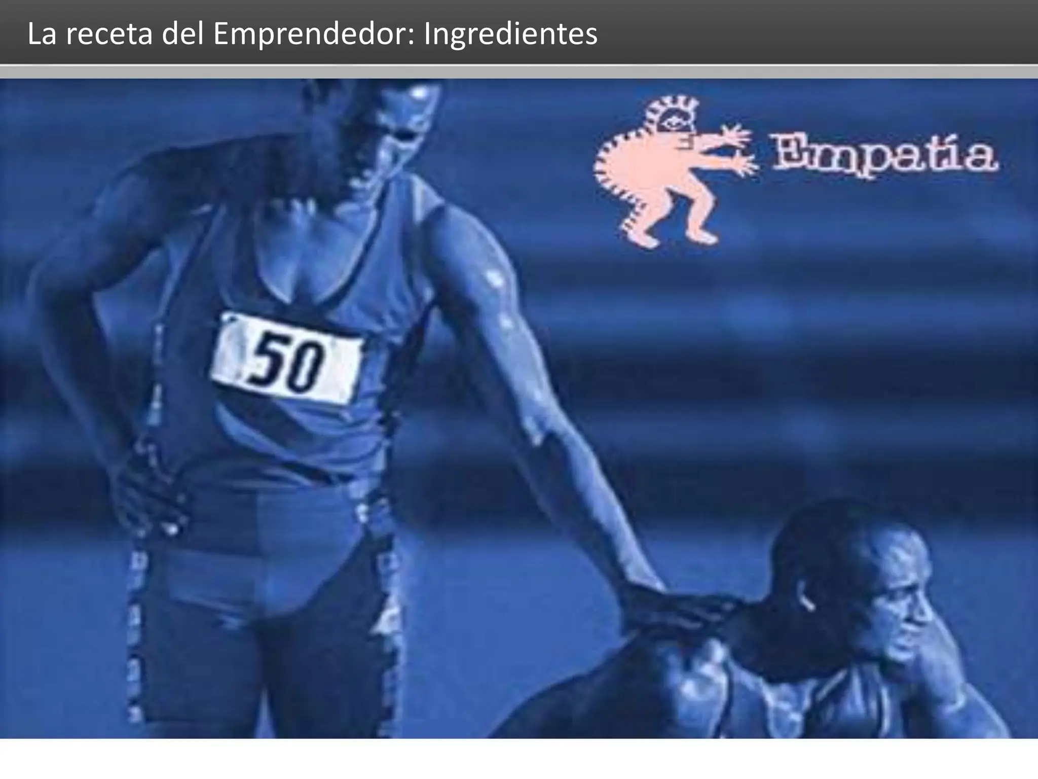 HERRAMIENTAS CREATIVAS PARA OPTIMIZAR TU ESTRATEGIA DE MARKETING
CREA
Proyecto: Máster de Marketing Internacional
Fecha: 26 de julio de 2011 PAG 22
PAG 22
Foro virtual II
Fecha: Zaragoza, 16 de mayo de 2012
“COMPETENCIAS EMPRENDEDORAS: ¿CUALIDADES INNATAS O
ENTRENAMIENTO PROGRAMADO?”
La receta del Emprendedor: Ingredientes
 