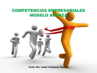 COMPETENCIAS EMPRESARIALES
MODELO AVANZA
Profa. Ma. Isabel Velázquez Herrera
 