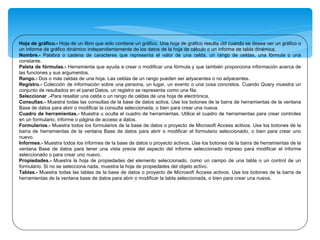 FUENTES ELECTRÓNICAS     http://www.maestrosdelweb.com/principiantes/%C2%BFque-son-las-bases-de-datos/ http://www.desarrolloweb.com/articulos/sistemas-gestores-bases-datos.html http://www.monografias.com/trabajos16/sepa-excel/sepa-excel.shtml http://es.wikipedia.org/wiki/Hoja_de_c%C3%A1lculo http://www.angelfire.com/empire2/bashvictorpage/GlosarioDeAccess1.htm http://office.microsoft.com/es-es/excel/HA102181433082.aspx http://es.wikipedia.org/wiki/Aplicaci%C3%B3n_inform%C3%A1tica  http://thales.cica.es/rd/Recursos/rd98/Matematicas/18/matematicas-18.html  http://pedroreina.net/tutorial-OOo/index.html#indice  http://pedroreina.net/tutorial-OOo/index.html#indice 