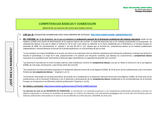 Dpto. Orientación (2009-2010)
Rosa Mª González Mayoral
Psicóloga-Orientadora
 LOE (art. 6): incorpora las competencias co...