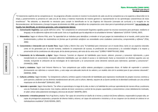 Dpto. Orientación (2009-2010)
Rosa Mª González Mayoral
Psicóloga-Orientadora
“El tratamiento explícito de las competencias...